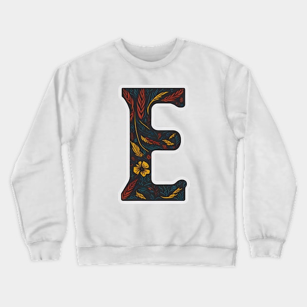 Letter E (I) Crewneck Sweatshirt by design19970